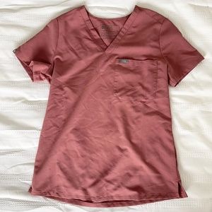 Figs Women's Mauve Catarina - One Pocket Scrub Top - XS
